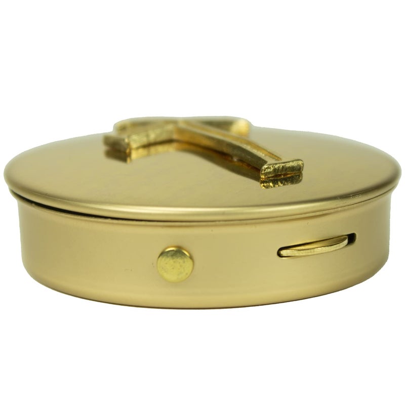 Cathedral Art Abbey & CA Gift Gold Latin Cross Pyx Container - Image 2
